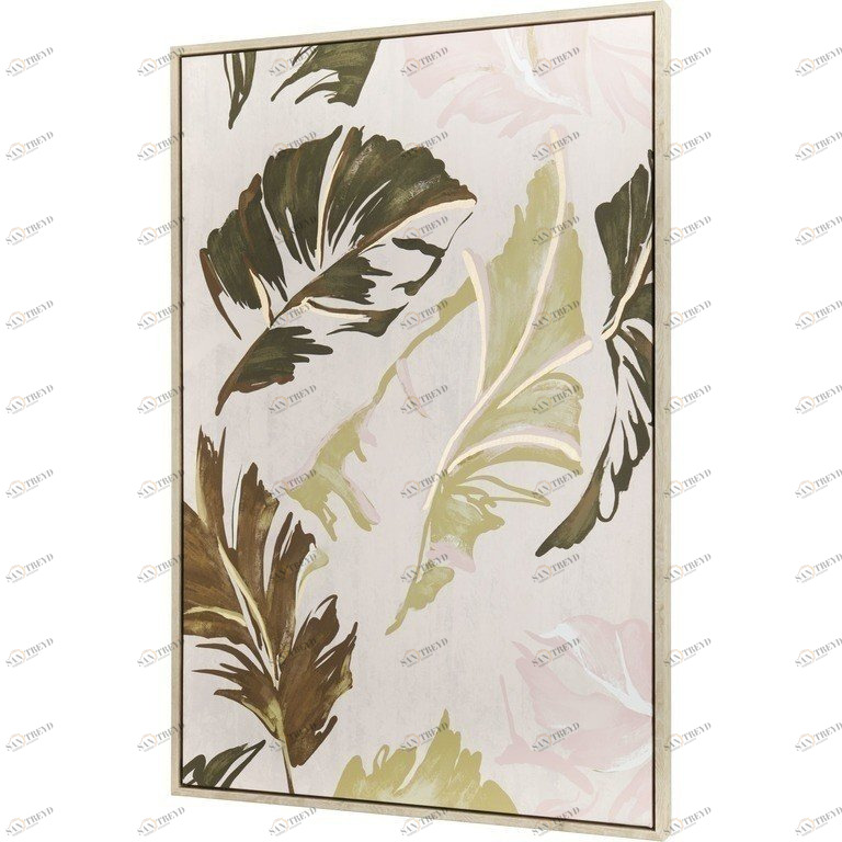 Панно интерьерное с подрамником из дерева 90х60 см зелено-золотое Tomas Stern TOMAS STERN  00-3872661 Зеленый;золото;разноцветный 