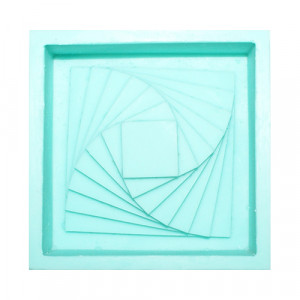 1098 Силиконовая форма №03 "Кашпо ступеньки" в каркасе, 95х45 мм Арт. Выдумщики