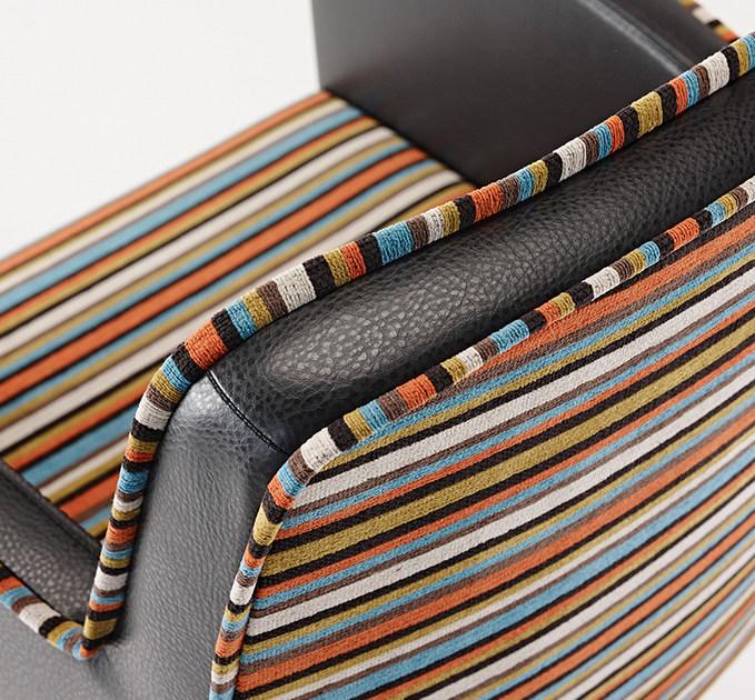 JMS Стул для ресторана из тафтинговой кожи с подлокотниками Tisha M721c - Вид №2