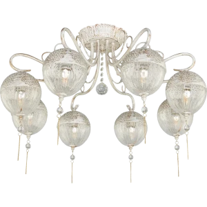 Люстра «Grace» 655/8PL 8хЕ14х40 Вт цвет белый/золотой