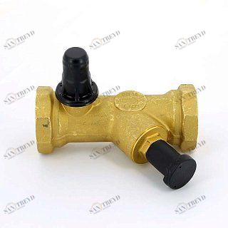 Вентиль WATTS балансировочный 1"1/2 ВР WattFlow с расходомером и "Memostop" SRV-IG. 15-120 л/мин 10010160