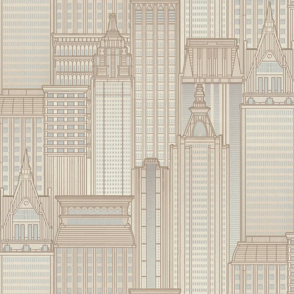 Обои флизелиновые Euro Decor Skyline светло-бежевые 1.06 м 7117-17 89111916 STLM-2081021 - Вид №1