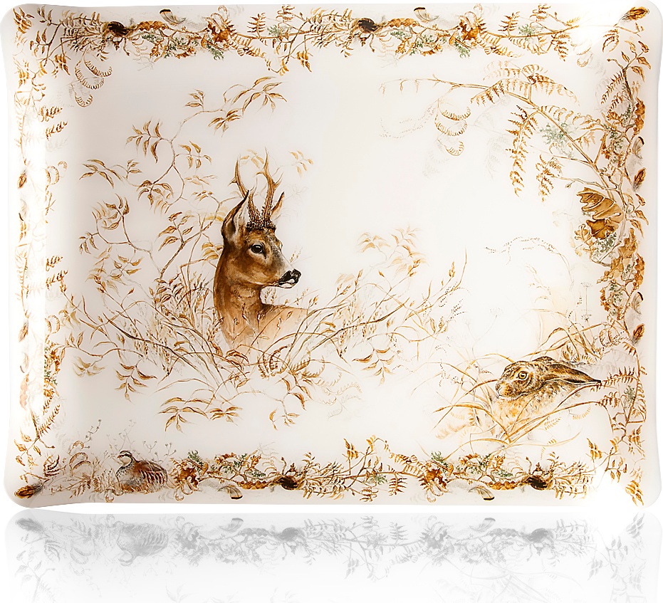 10582097 Gien Поднос прямоугольный Gien Солонь 46х36см, акрил Акрил 