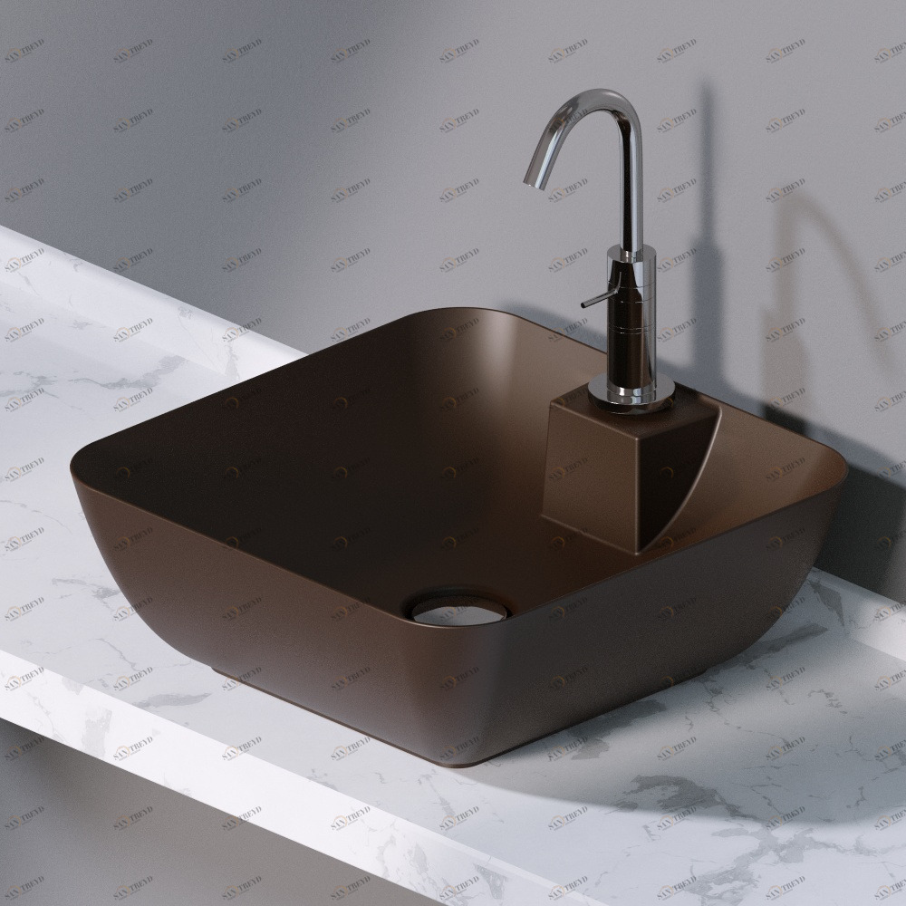 L606107 Накладная раковина на столешницу  прямоугольная A. e T. Italia ELITE AeT ITALIA