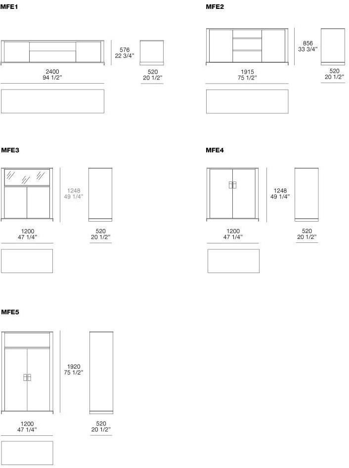 Poliform Комод из фанерованной древесины с распашными дверцами sun-id-1387441 - Вид №4