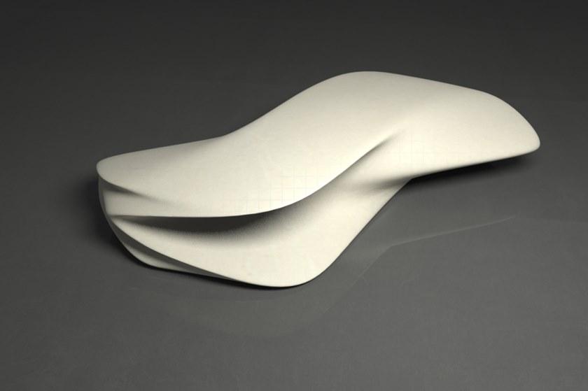 Manufatti Viscio Изогнутая скамья из реконструированного камня без спинки  Cc004  - Вид №4