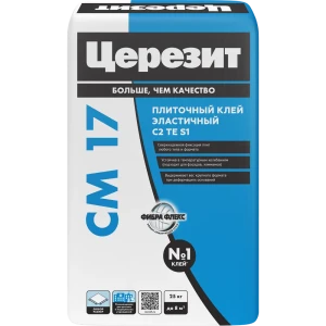 ЦЕРЕЗИТ CM 17 Super Flex — высокоэластичный плиточный клей для сложных оснований 82040398