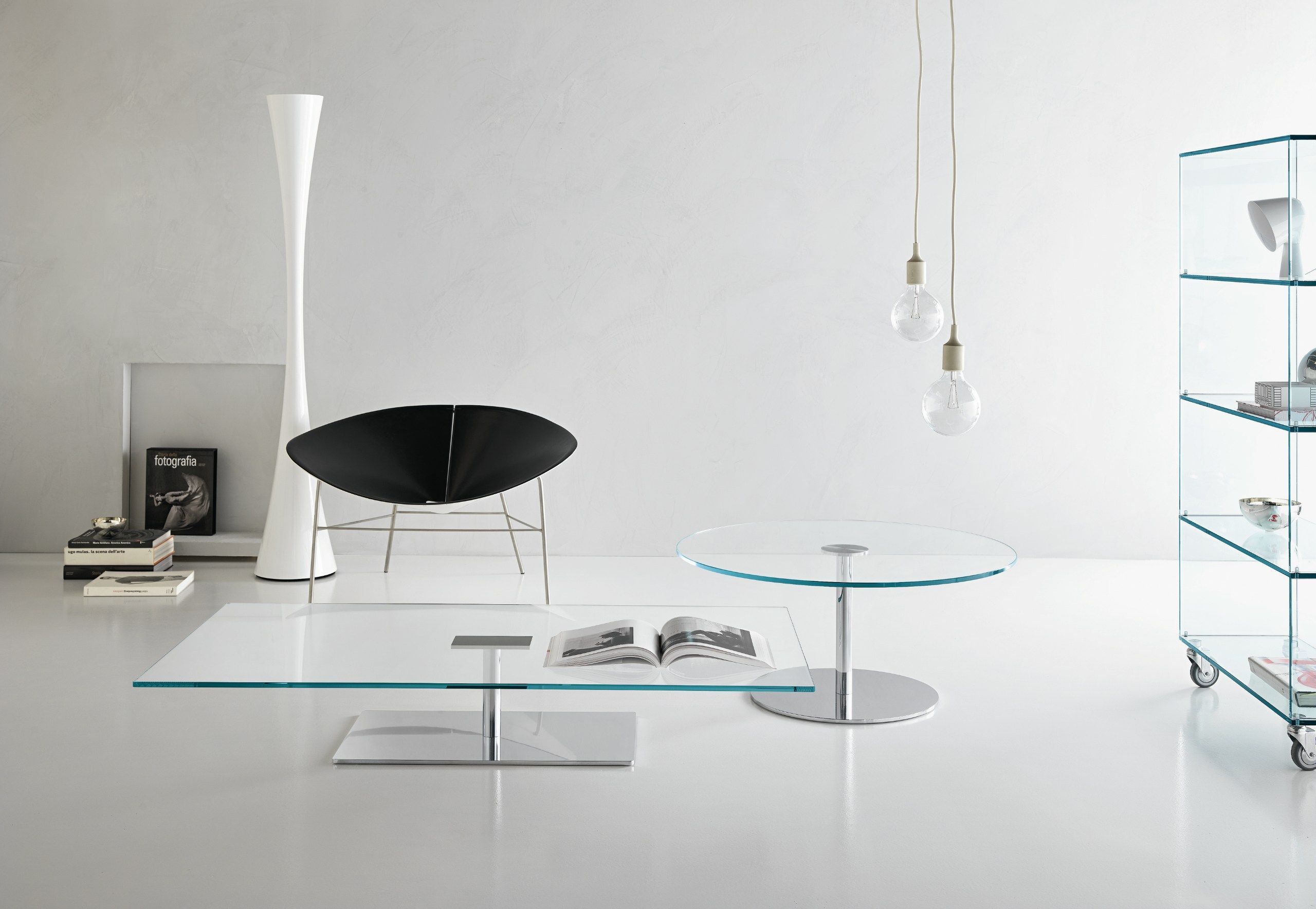 Прямоугольный низкий журнальный столик из закаленного стекла Tonelli Design ARCH-00021623 - Вид №1