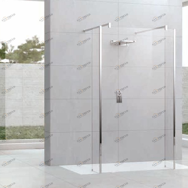 Novellini. Душевой уголок 135x90 см H5 с хромированным профилем KUADRA KUADHFC1361K2XKUADHL301K
