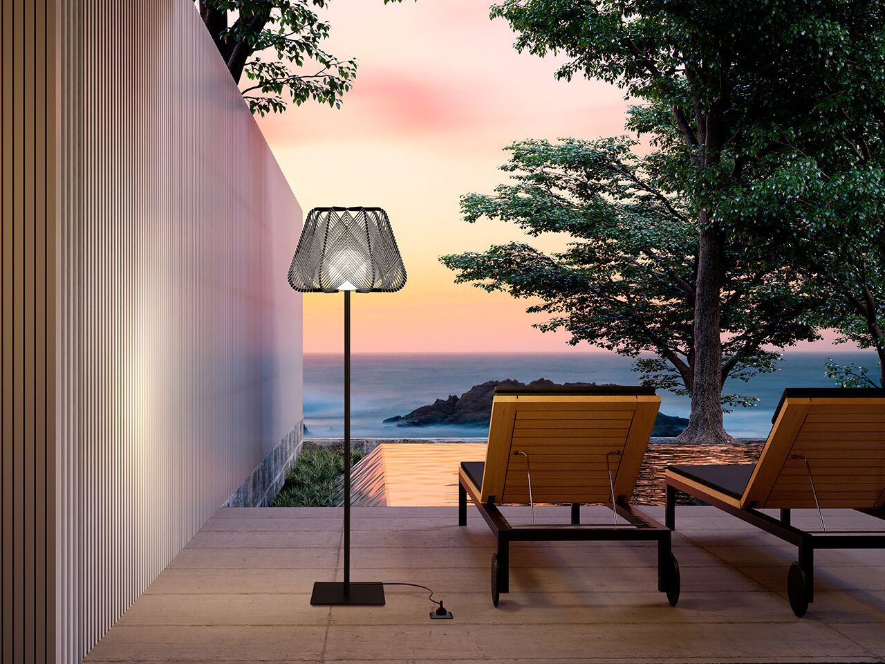 Напольный напольный светильник веревочки Сид Olé Lighting Onna ARCH-00041907 - Вид №1