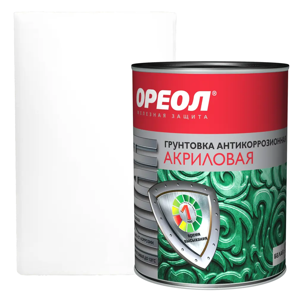 Грунтовка антикоррозийная Ореол Титан цвет белый 0.9 кг 18449480 STLM-2175357 