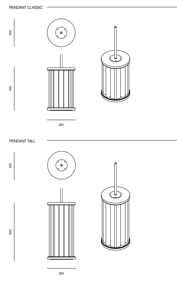 Стеклянный открытый подвесной светильник Rakumba Ion ARCH-00047989 - Вид №8
