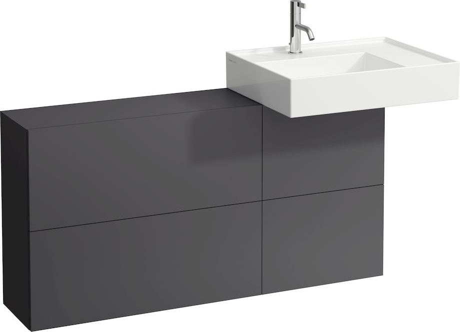 H8103340201121 Раковина с полочкой справа, со специальным скрытым сливом LAUFEN PRO - Вид №8