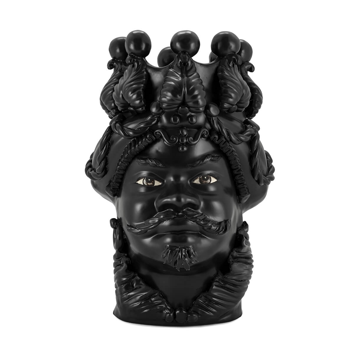 201083-BT ABHIKA ВАЗА MORO BIG MAN SIMPLY MAT BLACK MAT  - Вид №1