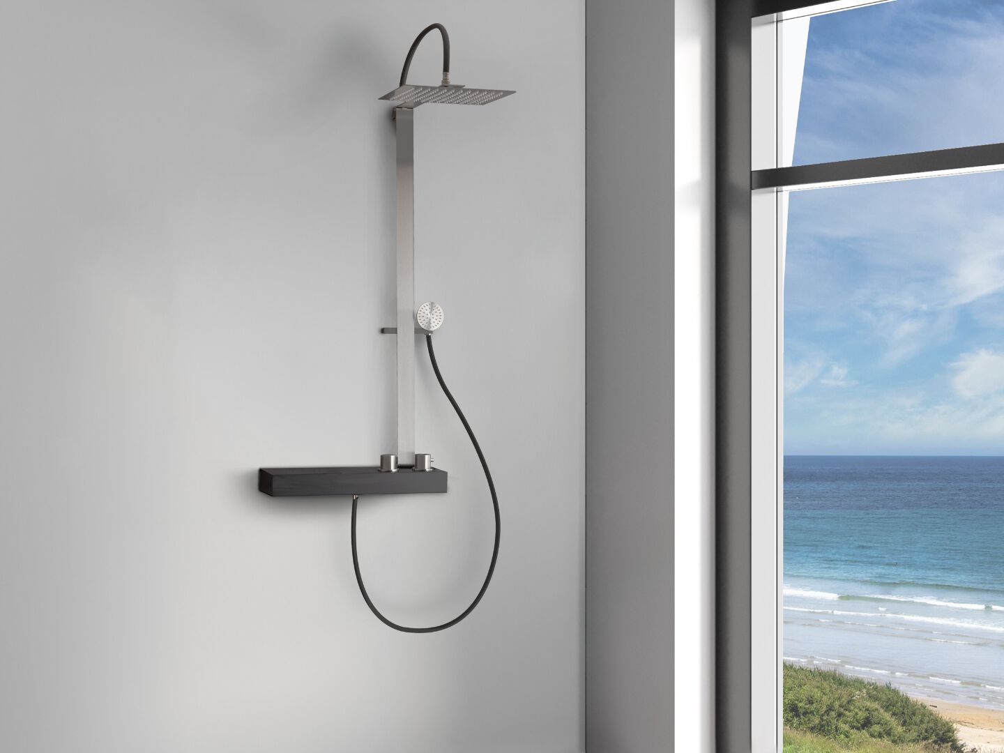 Стержень из нержавеющей стали с ручным душем Cropelli Alyssia ARCH-00064412 - Вид №17