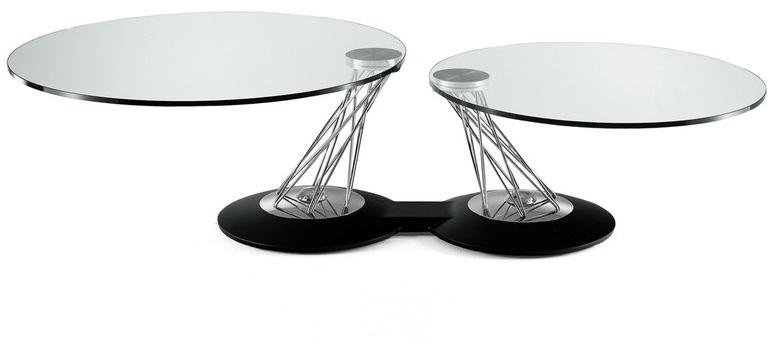 NAOS Поворотный круглый журнальный столик из хрусталя sun-id-1403002 - Вид №1