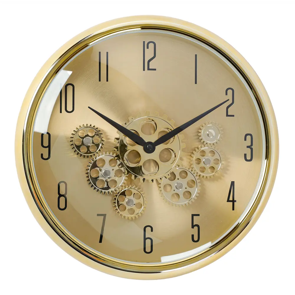 Настенные часы Dream River золотые круглые с бесшумным механизмом 89395798 STLM-1570761