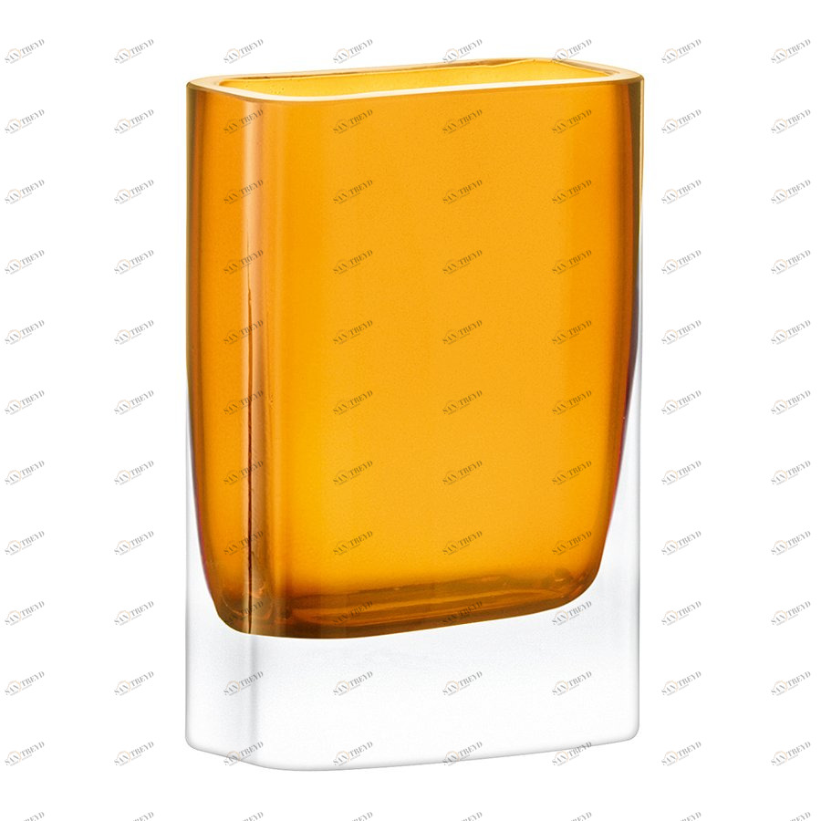 Ваза прямоугольная 15х10х5 см оранжевая Modular LSA INTERNATIONAL - 253393 Оранжевый 