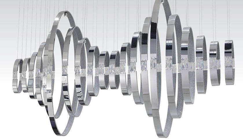 ILFARI Подвесной светильник из металла с отраженным светом Crystal hearts sun-id-1374553 - Вид №1