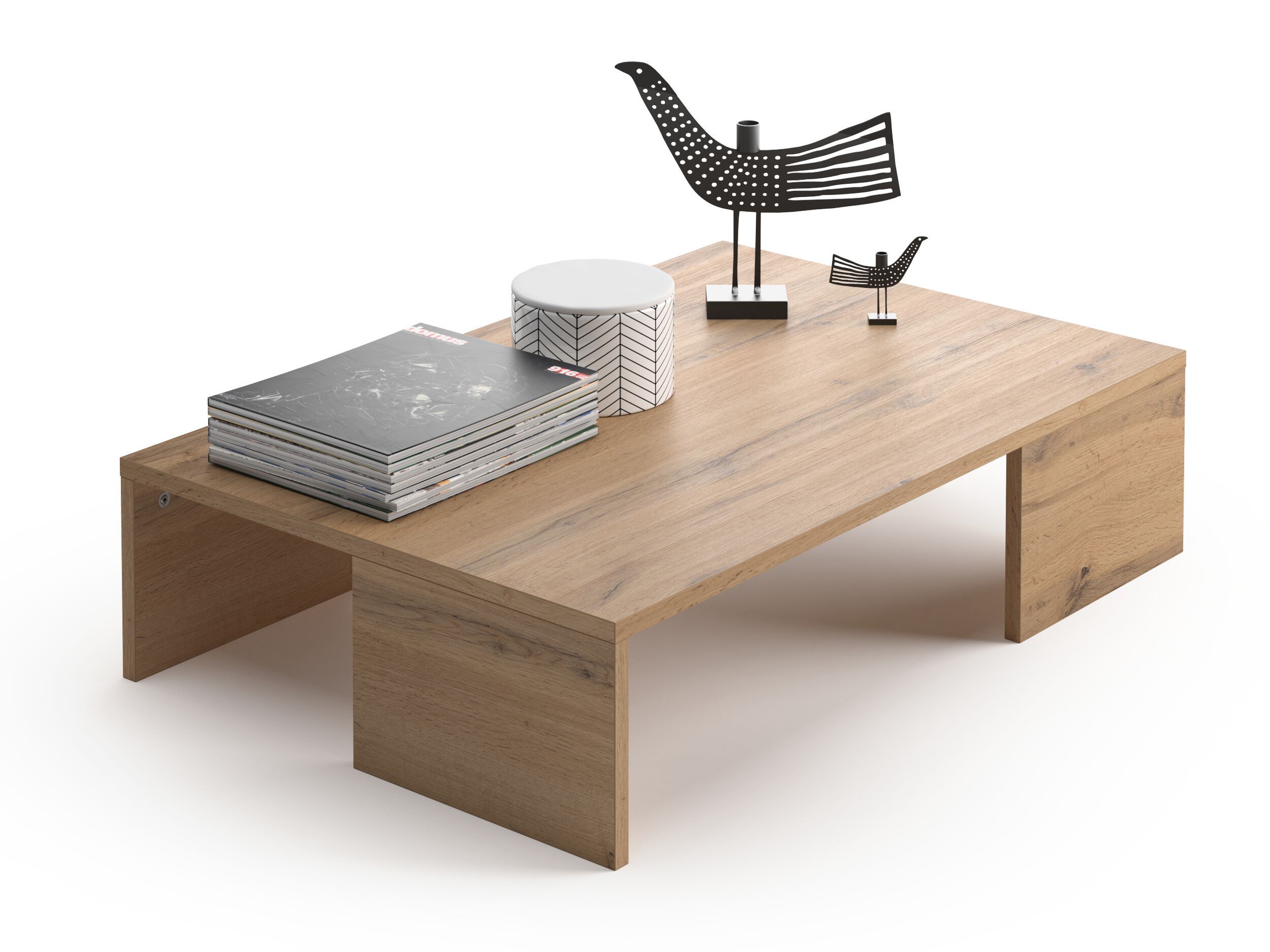 Низкий прямоугольный журнальный столик из меламиновой ткани Mobili Fiver Rachele ARCH-00088379 - Вид №6