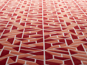 Ковер ручной работы из ткани