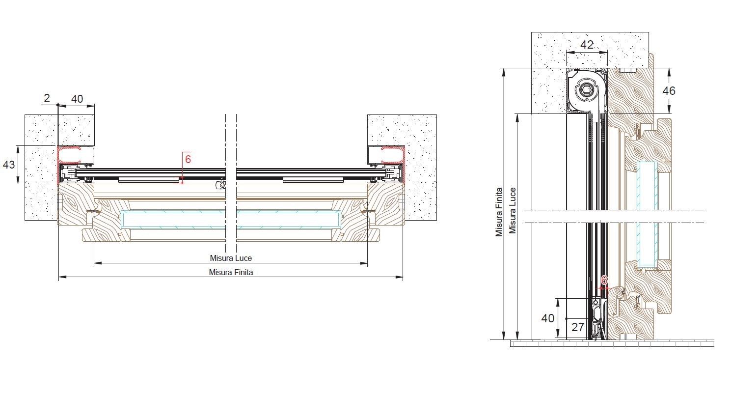 Вертикальная встраиваемая москитная сетка Mv Line москитные сетки-вертикальный встраиваемый ARCH-00082754 - Вид №4