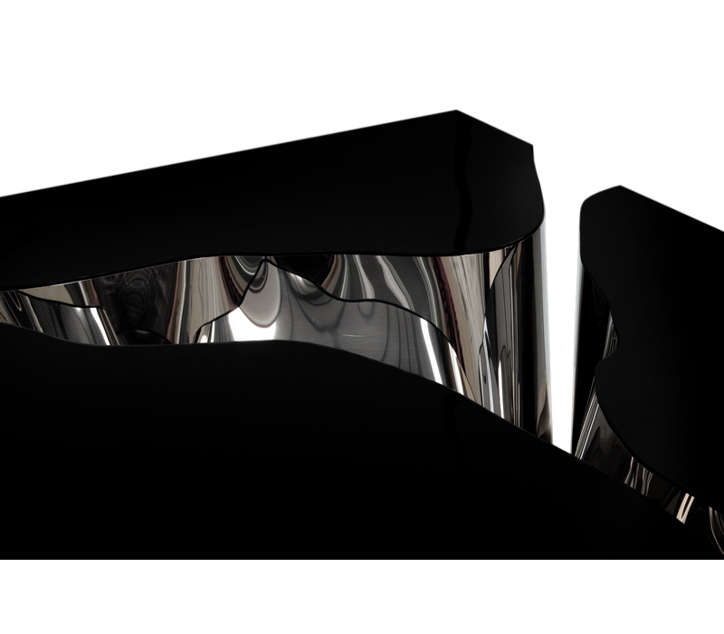 0-290 Lapiaz черный серебристый центральный стол Boca Do Lobo  - Вид №2