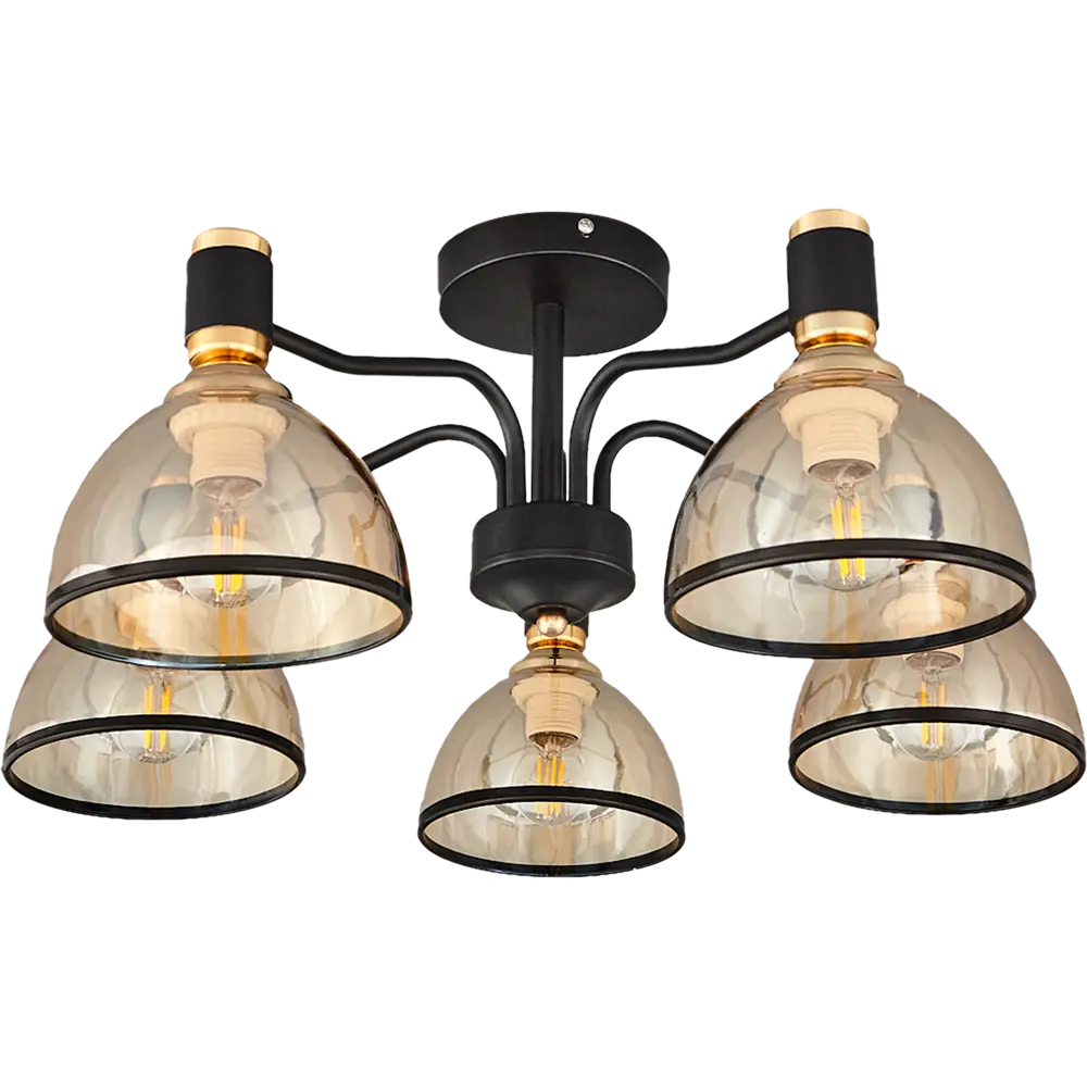 Люстра потолочная Jlight Opi 3138/5C цвет черный/золото 84315596 STLM-2021284  - Вид №2