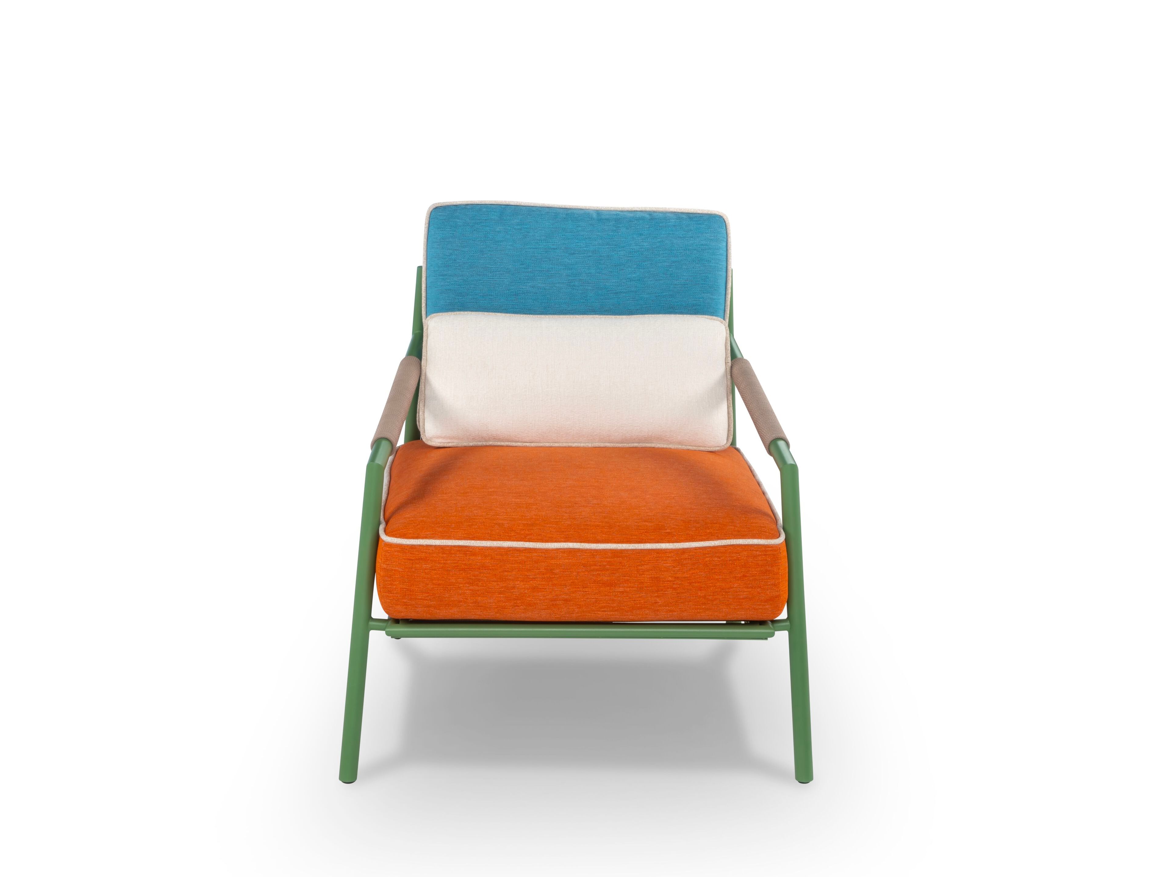 Съемное тканевое садовое кресло с подлокотниками Calia Italia Outdoor ARCH-00137854 - Вид №1