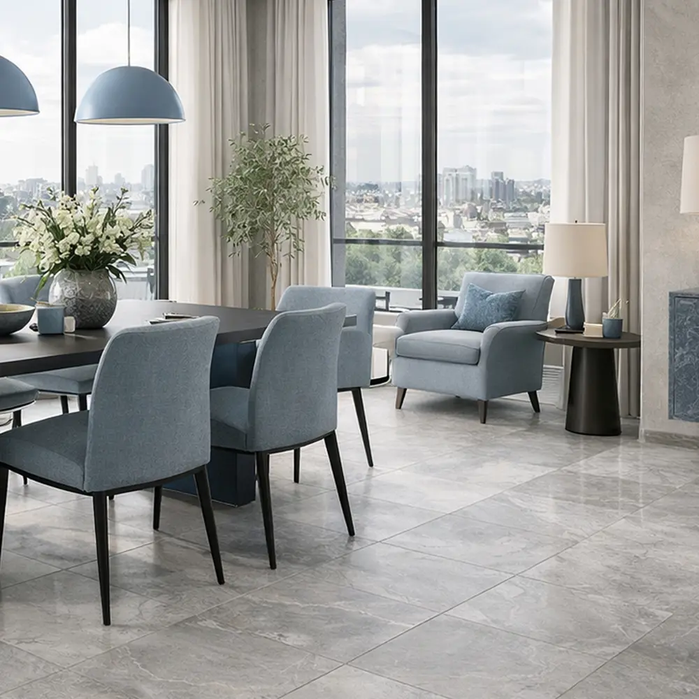 Глазурованный керамогранит Abgres Concrete 60x60 см 1.44 м² матовый цвет светло-серый Santreyd STLM-2174980