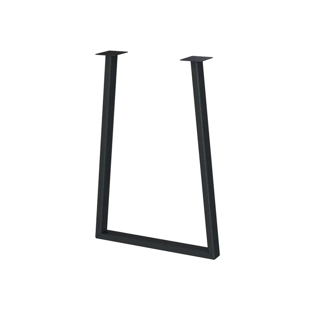 Подстолье для обеденного и письменного стола 71 см трапеция металл цвет черный METALLCART STLM-2061626