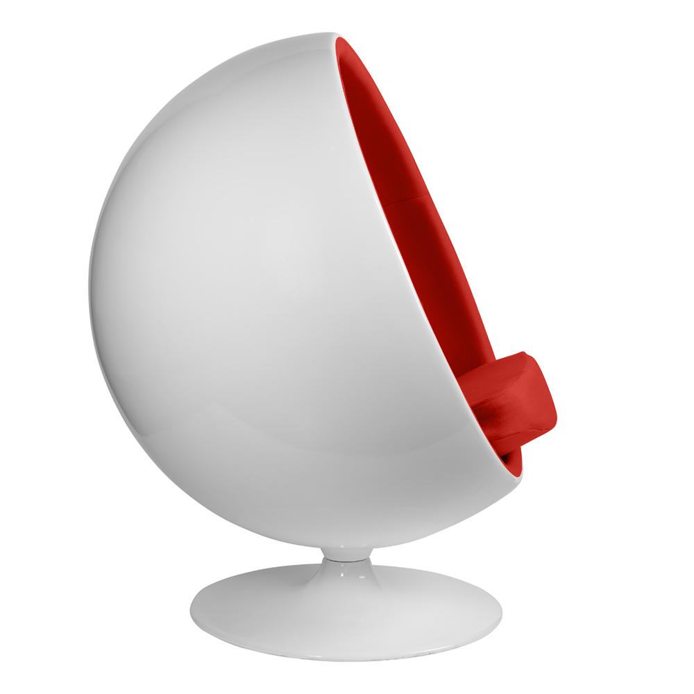Кресло Eero Aarnio краснаое SOHO DESIGN ДИЗАЙНЕРСКИЕ, EERO BALL 131527 Красный  - Вид №2