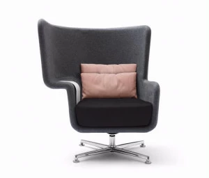 Quinti Sedute Кресло из ткани с 4 спицами и высокой спинкой Hip