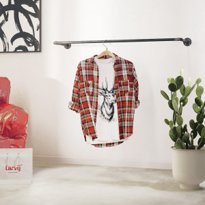 Комплект системы хранения из труб PIPE, 1100x70x280 мм, черный LJPS0638 Public Steel Россия