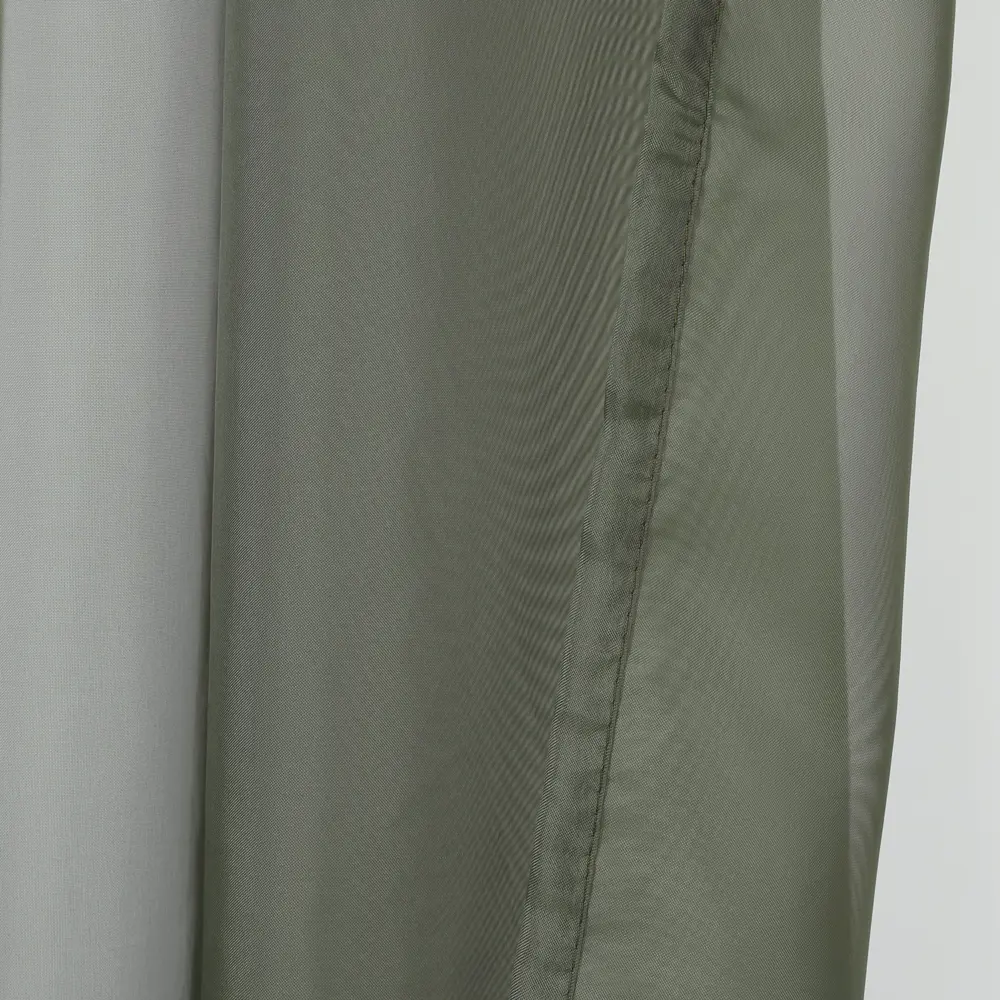 INSPIRE Polyone Forest - Тёмно-зелёный тюль на ленте 300×280 см 89297638 STLM-1496909 - Вид №4