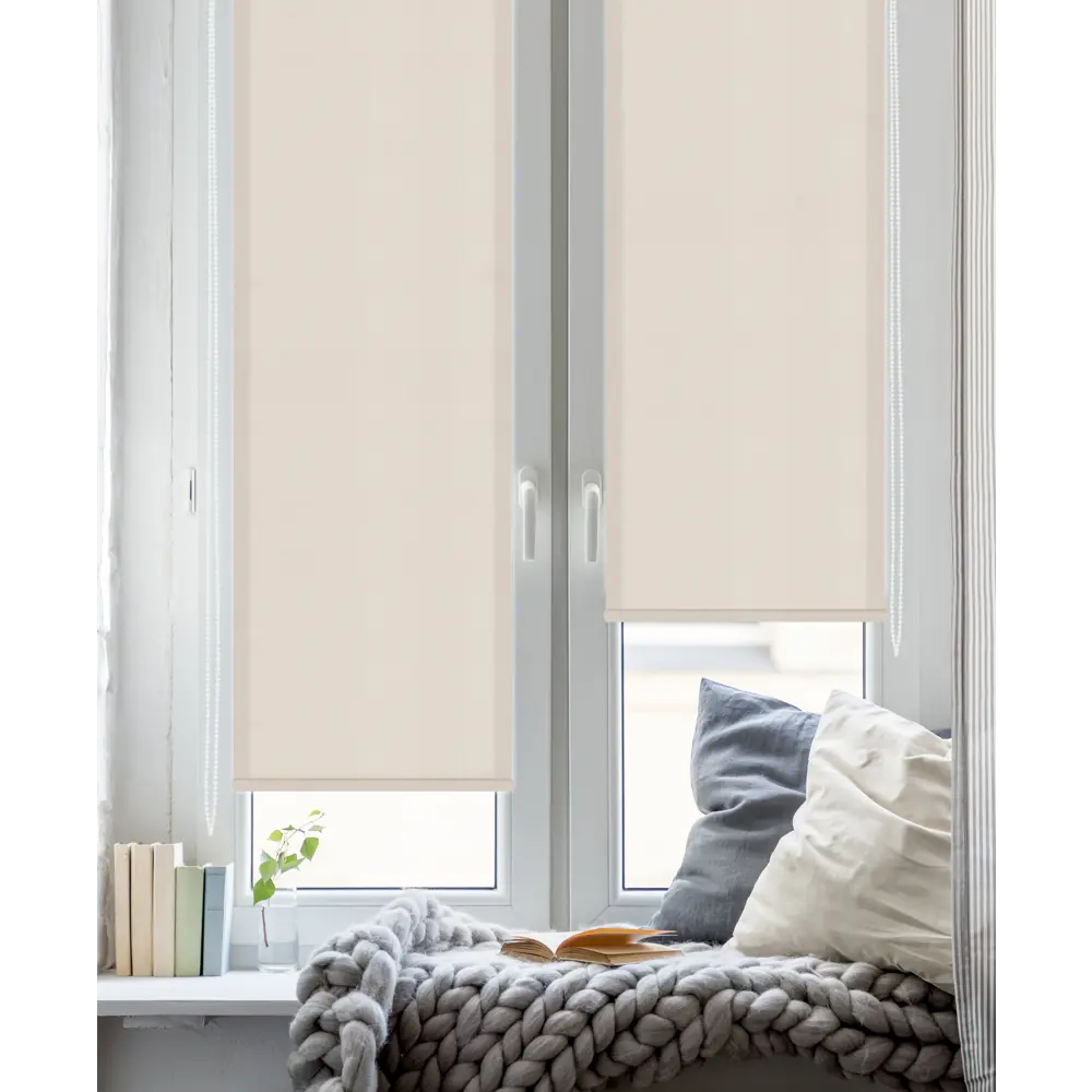 Штора рулонная Inspire Шантунг 40x160 см бежевая 82807386 STLM-2155460  - Вид №5