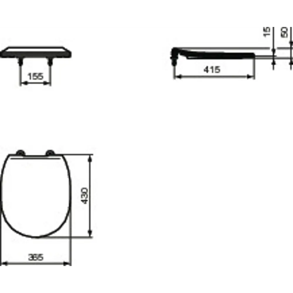 Крышка для унитаза Ideal Standard Connect E772401 с микролифтом 84338530 STLM-2002225  - Вид №8