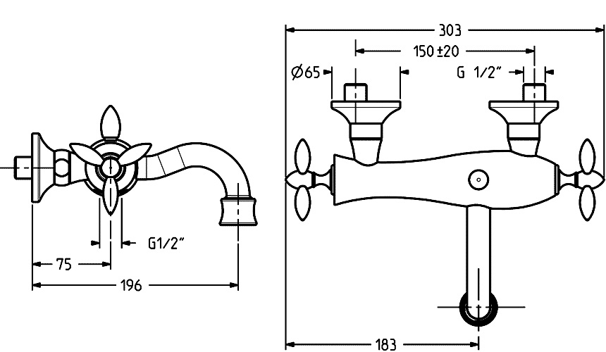 1800118D0oro Смеситель Gattoni Timor Santreyd  - Вид №1