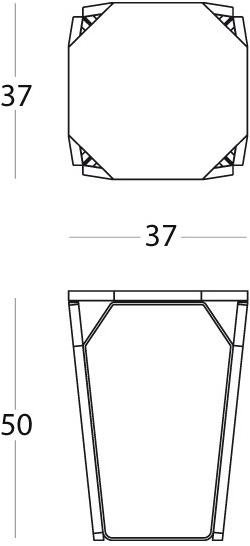 MEMEDESIGN Приставной столик металлический по контракту Tray sun-id-1402093 - Вид №4