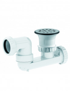 576200 000 00  Душевой трап для поддона 50 мм, решетка, регулируемый горизонтальный выход, нержавеющая сталь Valentin Хром