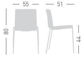 GABER Штабелируемый стул из технополимера Fuller sun-id-1419256 - Вид №13