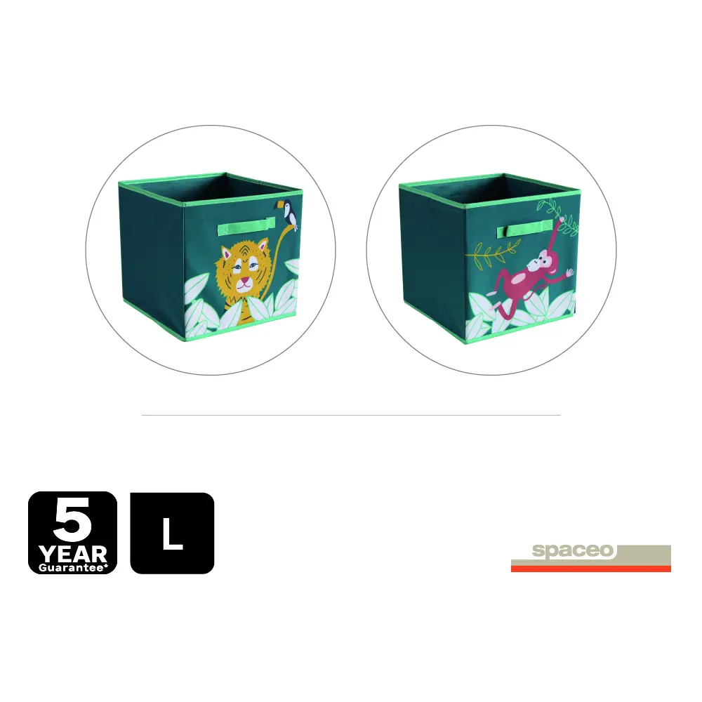Короб Spaceo Kub 310x310x310 мм 29 л полиэстер 600D цвет зеленый 82675762 STLM-2151671 - Вид №5