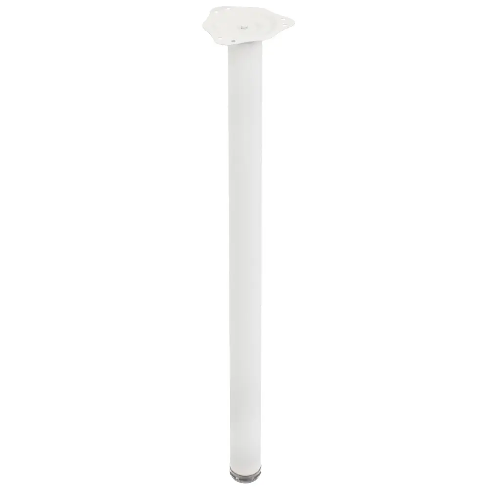 Ножка круглая 710х50 мм цвет белый LARVIJ STLM-2005192