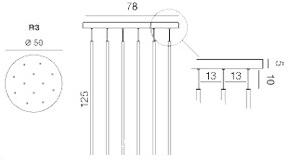Rotaliana Светодиодный потолочный светильник из алюминия и ткани Furin sun-id-1403755 - Вид №3
