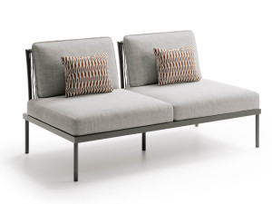 2-местный тканевый садовый диван