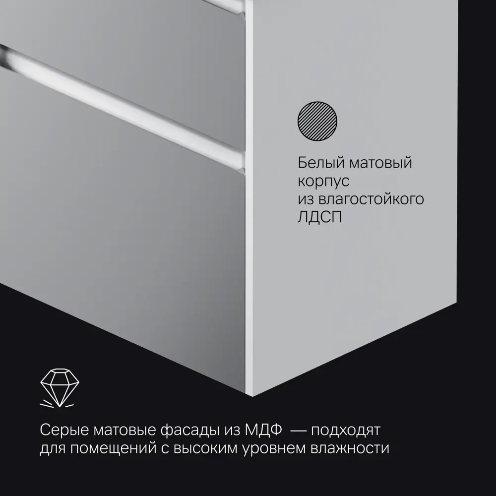 Тумба AM.PM Flash для раковины — компактное хранение в ванной 89394617 STLM-1385907 - Вид №2