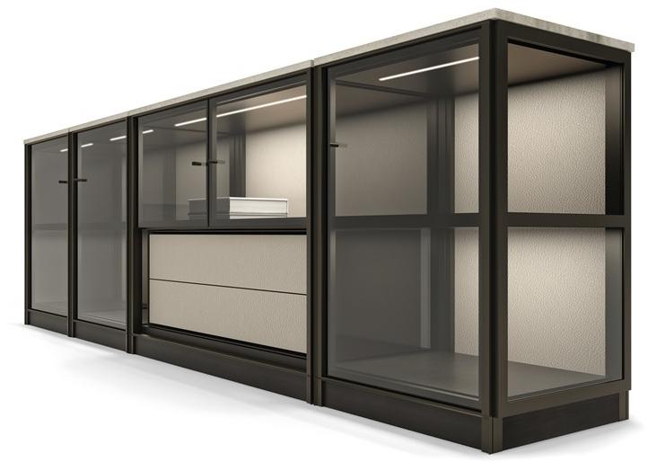 Giorgetti Модульный буфет со встроенной подсветкой Domus sun-id-1476882 - Вид №1