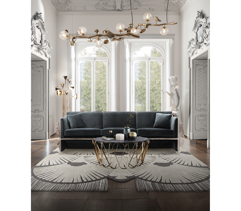 0-072 Золотой центральный стол Водолей Boca Do Lobo  - Вид №11