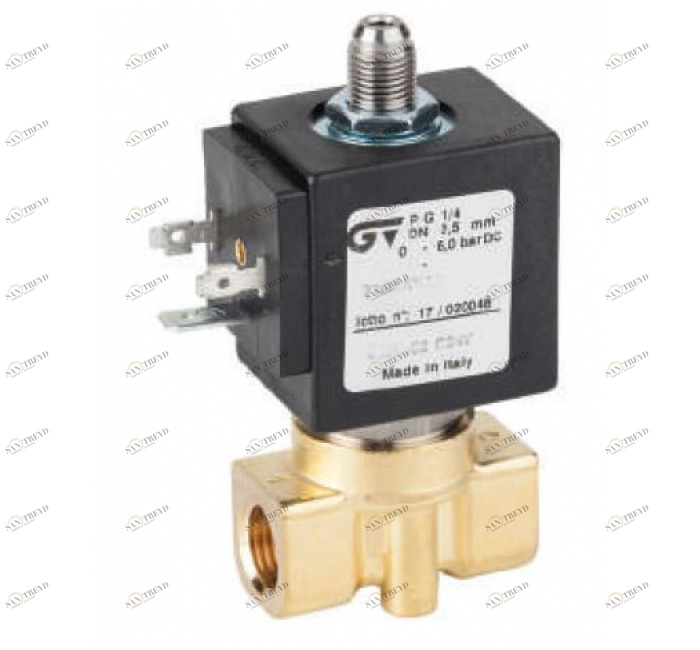 GENEBRE 4321 02 220v 3-ходовой электромагнитный клапан прямого действия Н.З 
