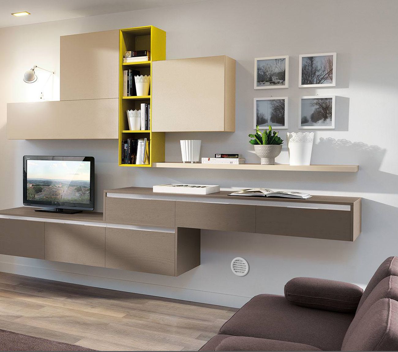 Утопленная круглая решетка First Corporation вентиляция ARCH-00098112 - Вид №4